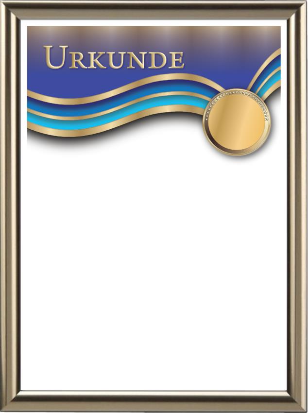 Urkunde, Ehrenurkunde, Auszeichnung, Zertifikat, Diplom - Design 35