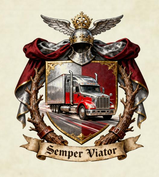 LKW-Fahrer - Nostalgische Wappen-Urkunde