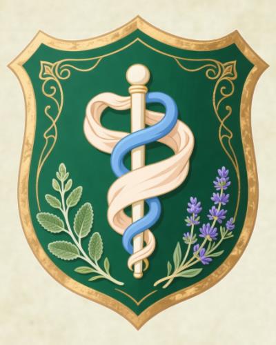 Arzt - Nostalgische Wappen-Urkunde