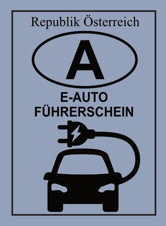 E-Auto-Führerschein für Österreich in versch. Farben
