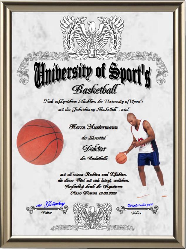 Doktortitel für Basketball-Spieler