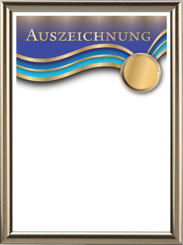 Urkunde, Ehrenurkunde, Auszeichnung, Zertifikat, Diplom - Design 35