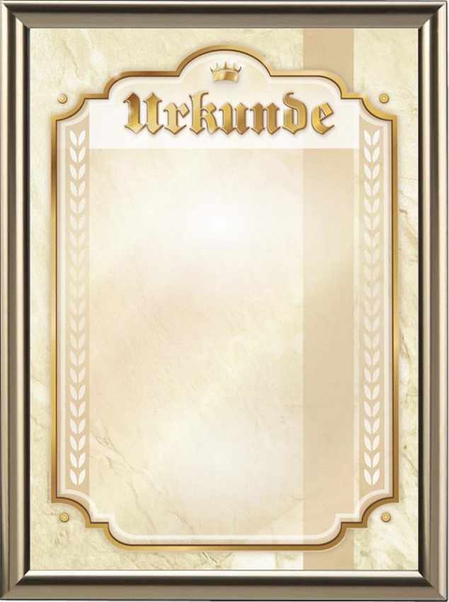 Urkundenvordruck Gold
