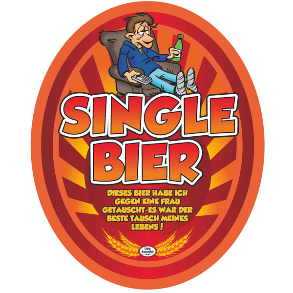 Single Bier - Bierflaschenetikett