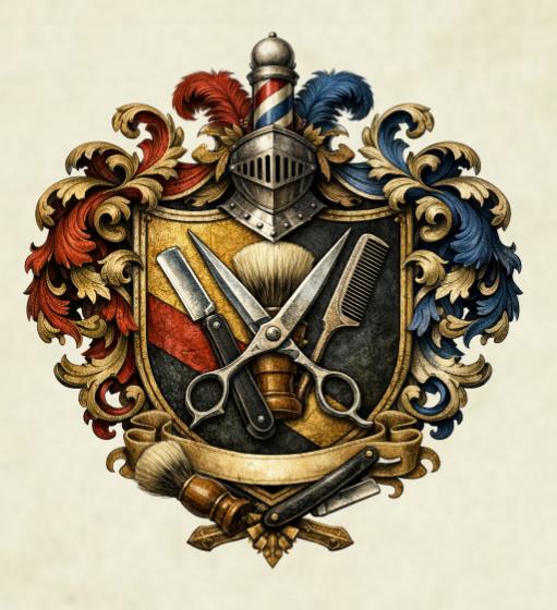 Friseur - Nostalgische Wappen-Urkunde