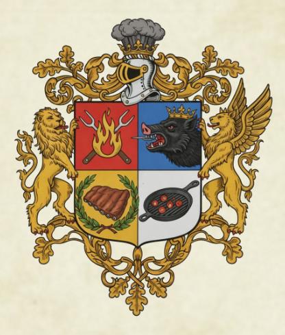 Grillmeister - Nostalgische Wappen-Urkunde