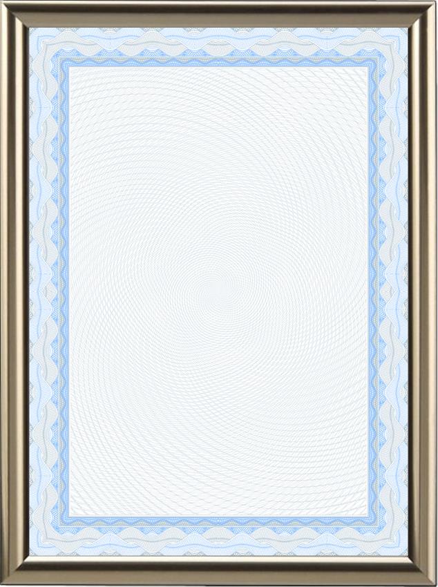 Diplompapier Wellen Blau