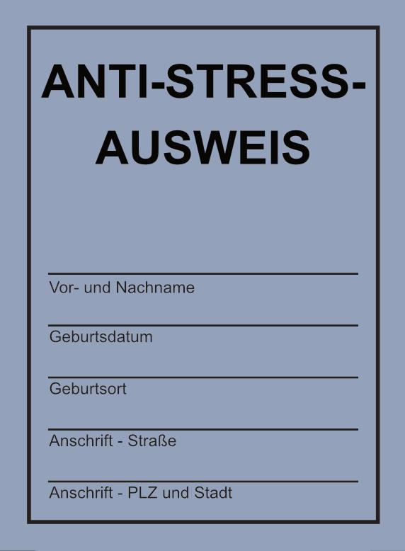 Anti-Stress-Ausweis