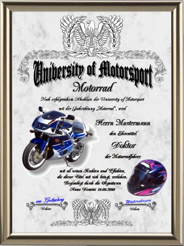 Doktortitel für Motorradfahrer 3
