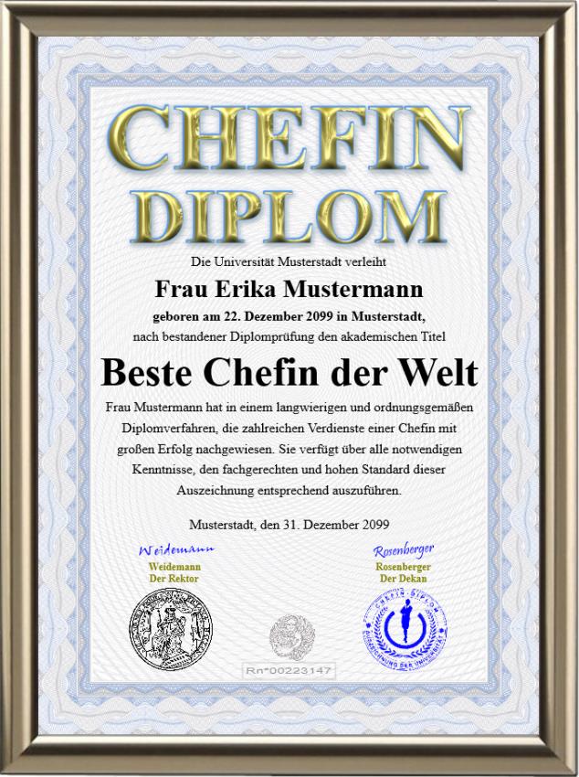 Premium Chef-Diplom