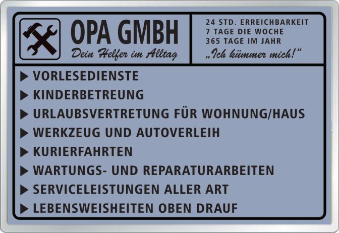 Ausweiskarte Opa GmbH
