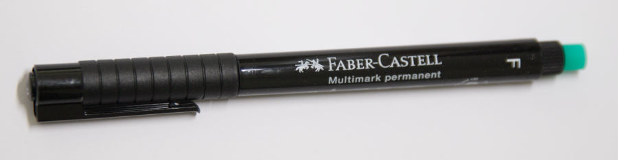 Wasserfester Stift in Schwarz von Faber-Castell