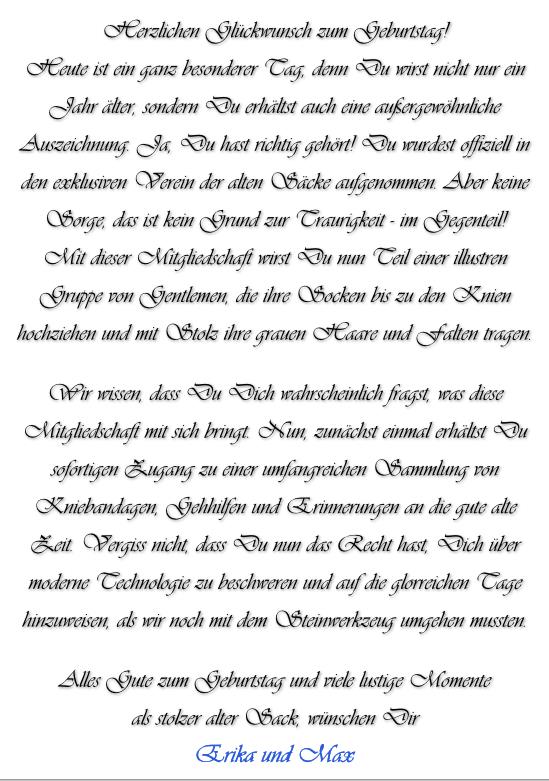 Verein alter Säcke - Glückwunschkarte, incl. personalisierten Ausweis & Umschlag