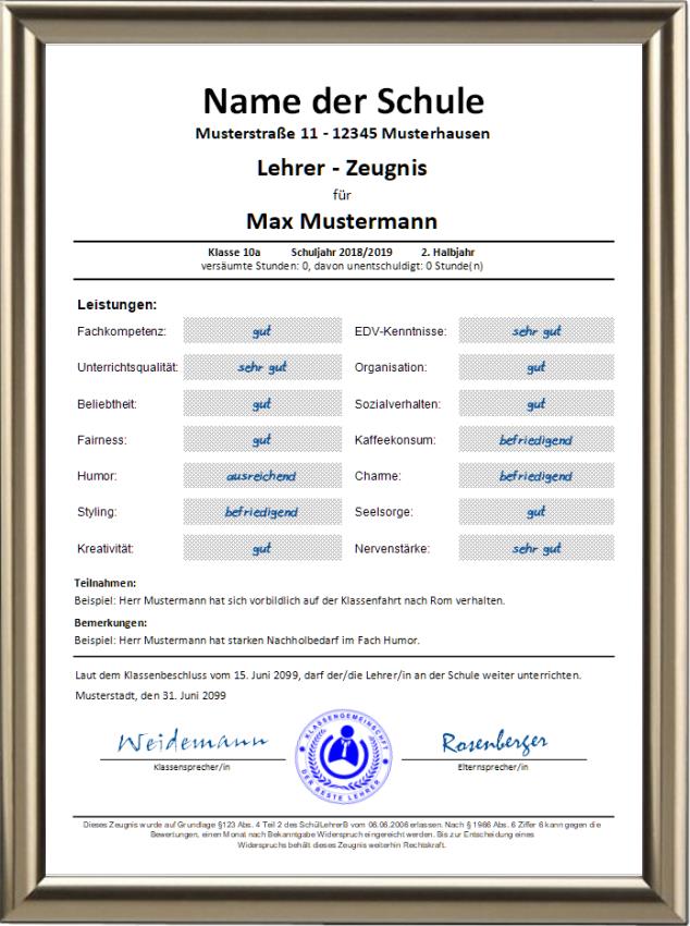 Lustige Zeugnisse Lustige Zeugnisse