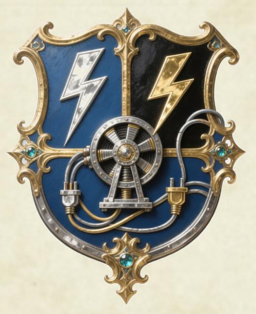 Elektriker - Nostalgische Wappen-Urkunde