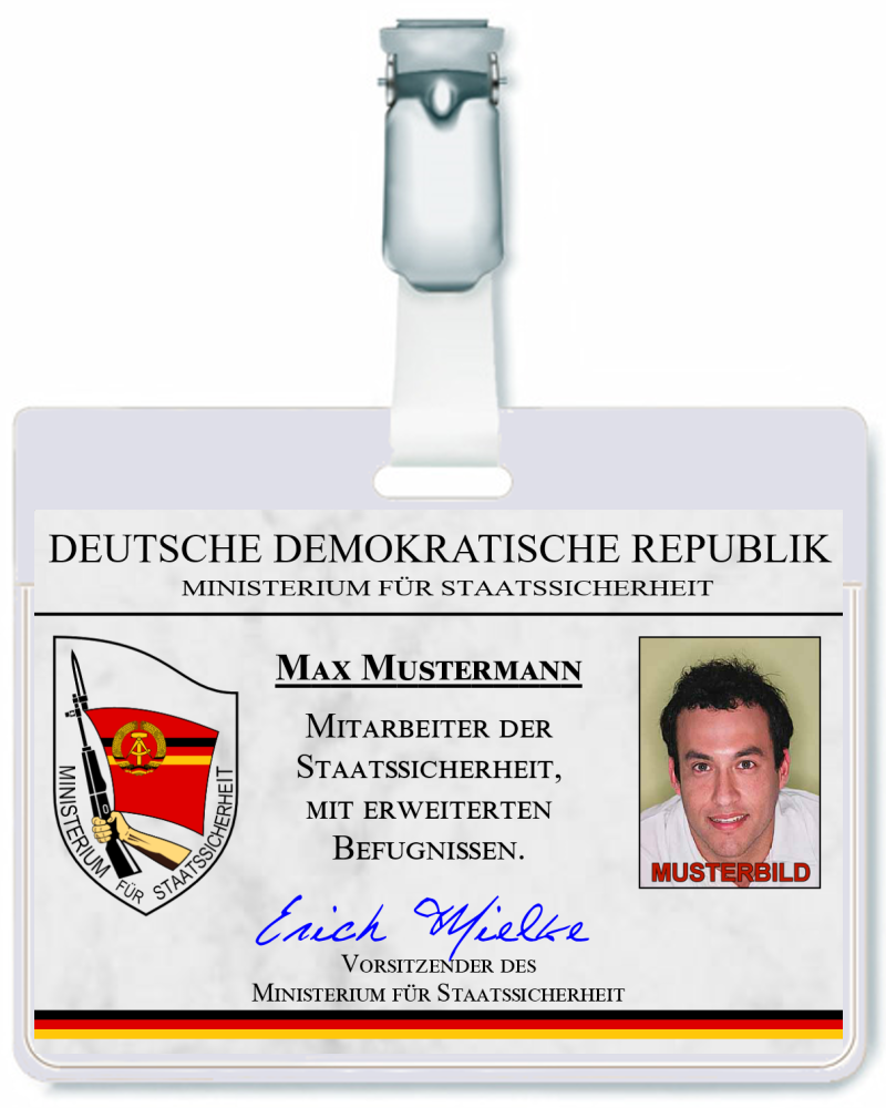 DDR - Mitarbeiter der Staatssicherheit