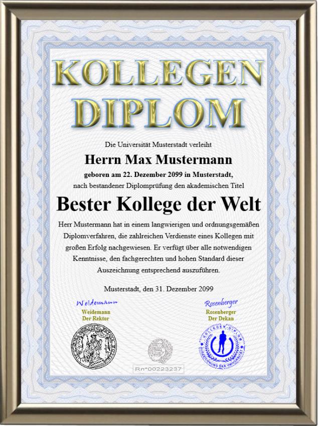 Premium Kollegen/in-Diplom