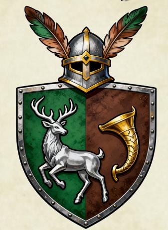 Jäger - Nostalgische Wappen-Urkunde