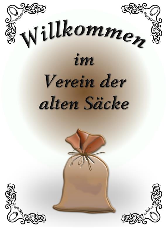 Verein alter Säcke - Glückwunschkarte, incl. Ausweis & Umschlag