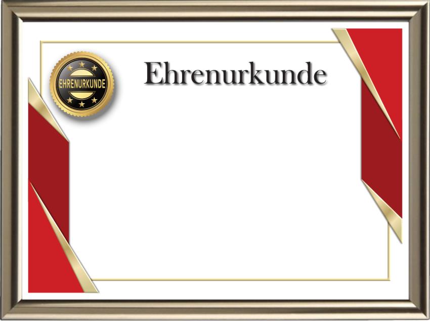 Urkunde, Ehrenurkunde, Auszeichnung, Zertifikat, Diplom - Design 52