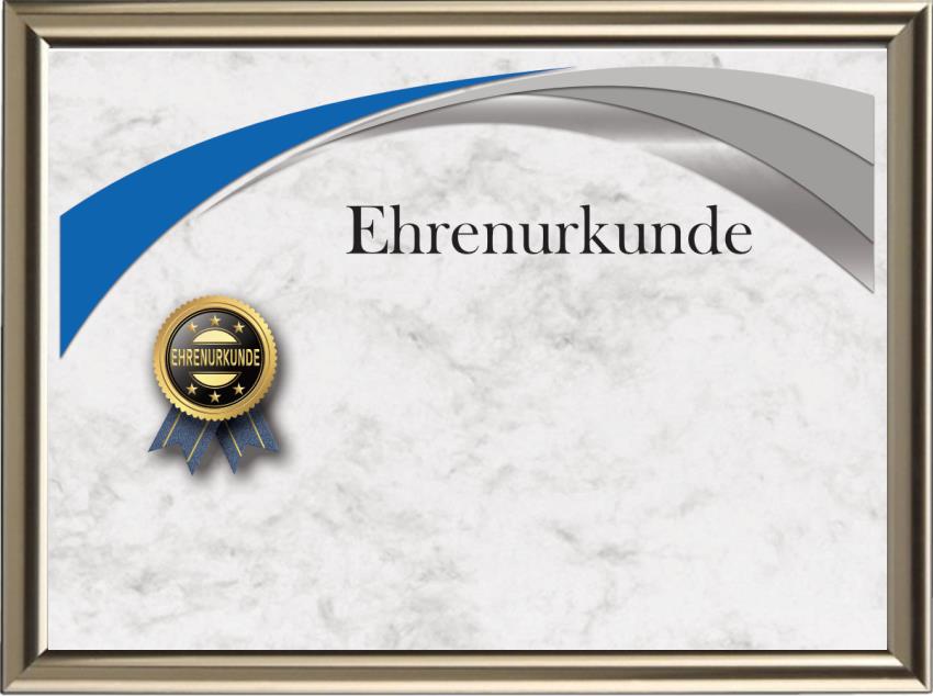 Urkunde, Ehrenurkunde, Auszeichnung, Zertifikat, Diplom - Design 43