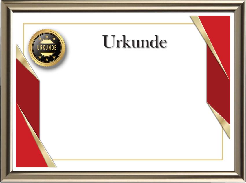 Urkunde, Ehrenurkunde, Auszeichnung, Zertifikat, Diplom - Design 52