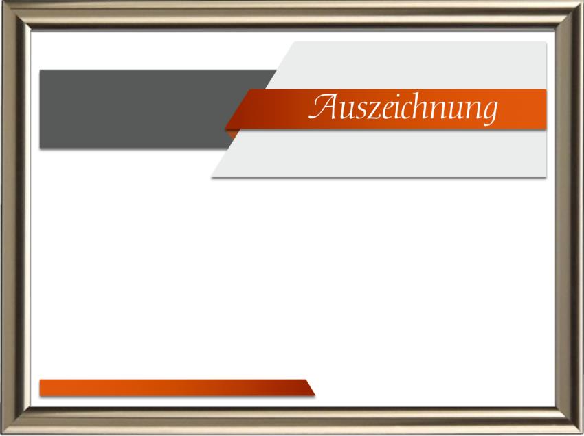 Urkunde, Ehrenurkunde, Auszeichnung, Zertifikat, Diplom - Design 17