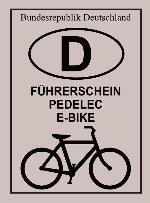 Pedelec/E-Bike Führerschein 