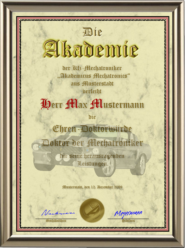 Ehren-Doktorwürde für Mechatroniker