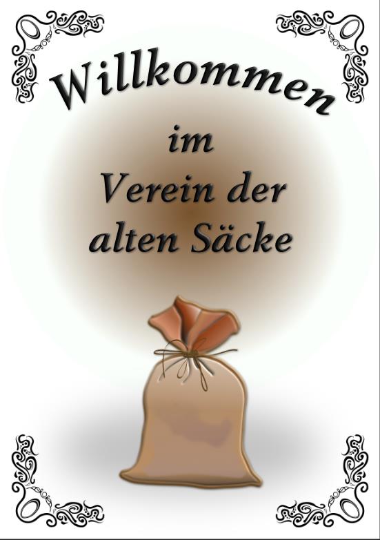 Verein alter Säcke - Glückwunschkarte, incl. personalisierten Ausweis & Umschlag