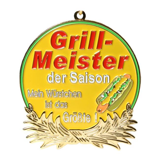 Orden "Grill-Meister" im Geschenkkarton