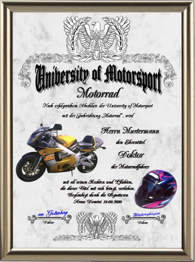 Doktortitel für Motorradfahrer 2