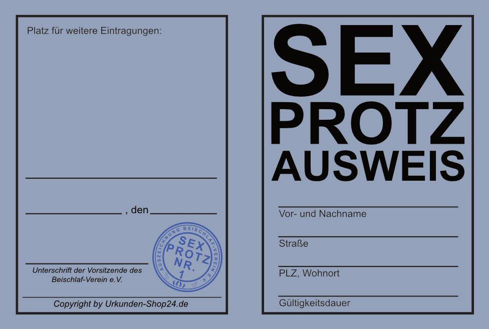 Sex-Protz Ausweis