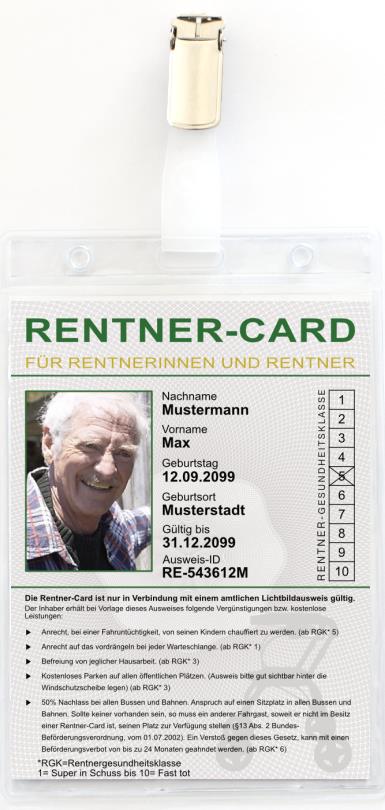 Schöne Urkunden für Rentner