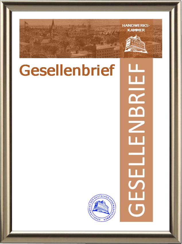 Blanko Gesellen- und Meisterbriefe
